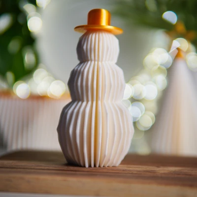 Trang Trí Bàn Tuyết Người Tuyết Hình Học