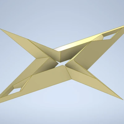 Trang Trí Ngôi Sao - Mẫu In Một Mảnh