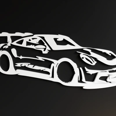 Mô hình 3D Porsche GT3 RS 2DArt