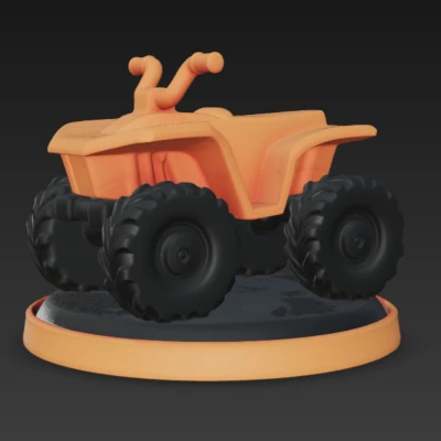 Mô Hình Xe Quad Chạy Đua Va Chạm