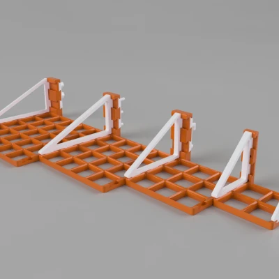 Wallfinity - Hệ thống gắn tường Gridfinity đa năng cho Skadis / Pegboard / HSW / Louver / Slatt / Vít / Băng keo