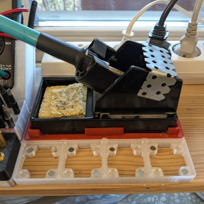 Chân đế Gridfinity 2x4 cho Trạm hàn Hakko/Zhaoxin 936