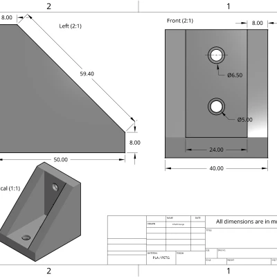 Ke góc vuông 50x50 mm