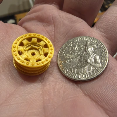 Bánh xe Beadlock SCX30 thực tế cho lốp kích thước tiêu chuẩn (18mm)