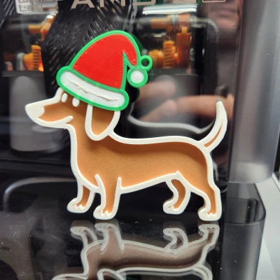 Móc Treo Cây Thông Noel Hình Chó Dachshund