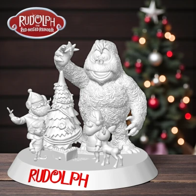 Mô Hình Giáng Sinh Bumble Star Rudolph Người Tuyết Tuần Lộc