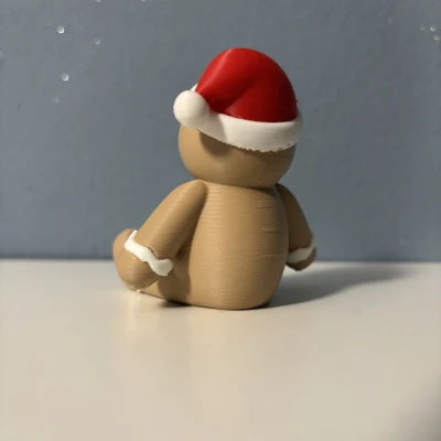 Người Gừng Dễ Thương Đội Mũ Ông Già Noel