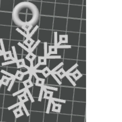 Móc Khóa Bông Tuyết Đơn Giản