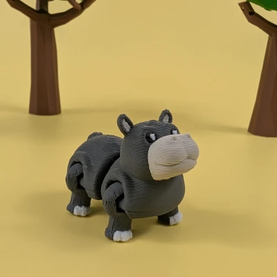 Mô Hình Móc Khóa Hà Mã Khớp Nối