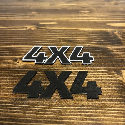 HUY HIỆU 4X4 VIỀN NỔI