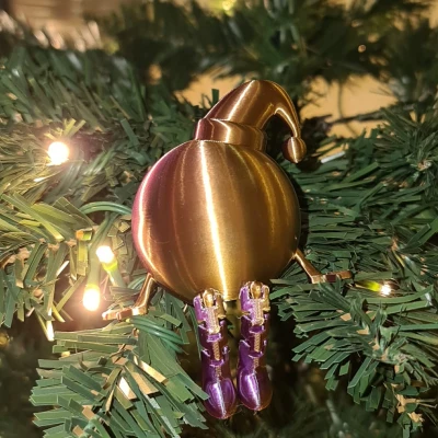 Móc treo Giáng sinh vui nhộn có tay chân (linh hoạt)