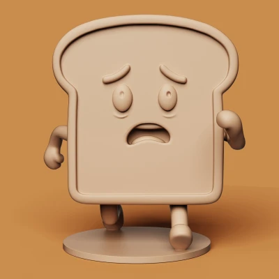 Bánh mì đang chạy | Trang trí bếp hài hước