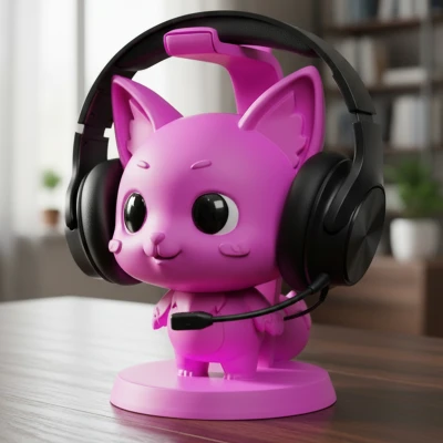 Giá Đỡ Tai Nghe Hồ Ly Anime Dễ Thương | Trang Trí Bàn