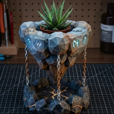 Chậu cây Hòn đảo Tưởng tượng Bay lơ lửng | Chậu Cổ ngữ Thần bí