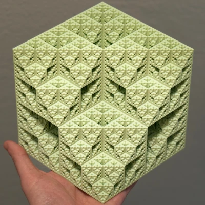 Rhombic Dodecahedron Fractal Chunk | Level 6