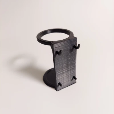 Giá Giữ Súng Keo Nóng Cho Pegboard/SKADIS Có Khay Nhỏ Giọt