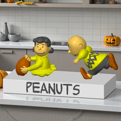 Peanuts Lucy và Charlie Brown Cùng Trái Bóng