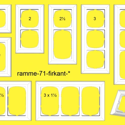 Khung và nắp che cho công tắc LK FUGA