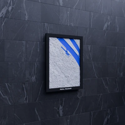 Mô hình thu nhỏ 3D địa hình Mainz, Neustadt, Đức