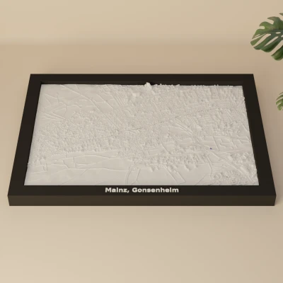 Mô hình thu nhỏ địa hình 3D Mainz, Gonsenheim, Đức