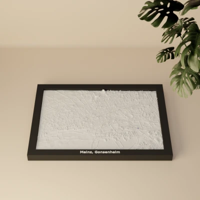 Mô hình thu nhỏ địa hình 3D Mainz, Gonsenheim, Đức