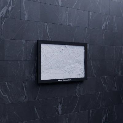 Mô hình thu nhỏ địa hình 3D Mainz, Gonsenheim, Đức