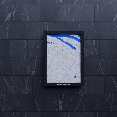 Mô hình thu nhỏ địa hình 3D Mainz, Mombach - Đức