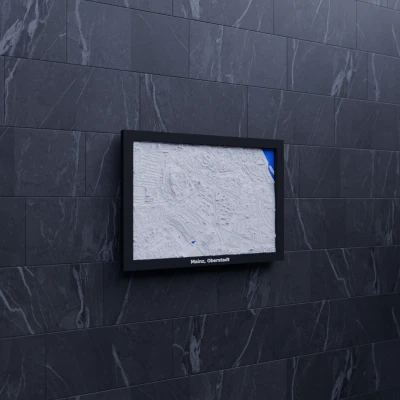 Mô hình thu nhỏ địa hình 3D Mainz, Oberstadt, Đức