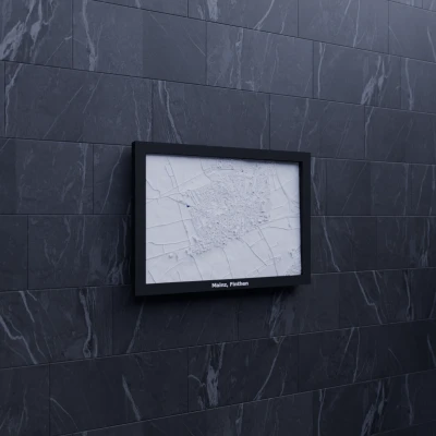 Mô hình thu nhỏ địa hình Mainz, Finthen, Đức - In 3D