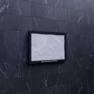 Mô hình địa hình thu nhỏ 3D Mainz, Hartenberg-Münchfeld - Đức