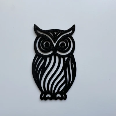 Nghệ thuật Treo Tường Hình Cú Số 3