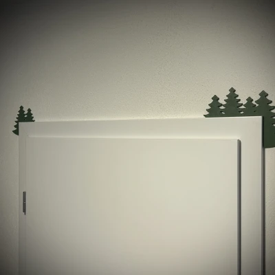 Đồ Trang Trí Cây Thông Noel Cho Khung Cửa Hoặc Mép Màn Hình