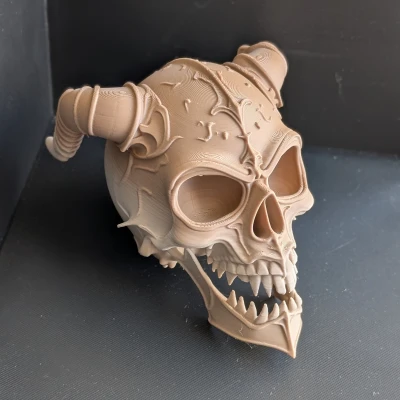 Đầu Lâu Quái Vật Vùng Vực Sâu – Bản In Fantasy Gothic