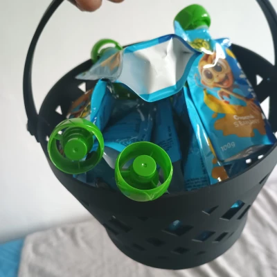 Rổ tròn có tay cầm cho bé - Dễ in, có 2 phiên bản