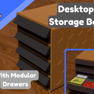 Hộp Lưu Trữ Để Bàn (Có Ngăn Kéo Mô-đun)