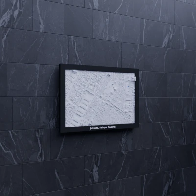 Mô hình thu nhỏ địa hình 3D Jakarta, Kelapa Gading, Indonesia