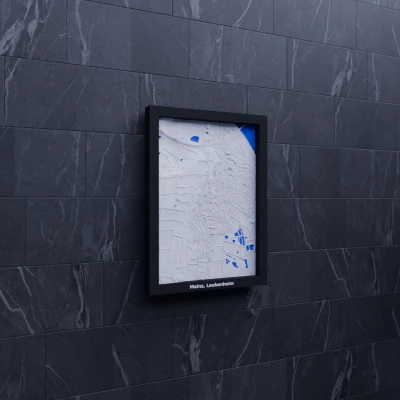 Mô hình thu nhỏ địa hình 3D Mainz, Laubenheim, Đức