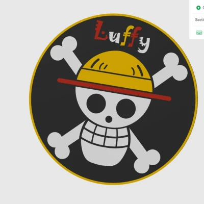 Đĩa Luffy One Piece 4 Màu