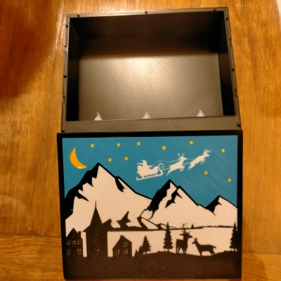 Khung cảnh Giáng Sinh Cho Hộp Đèn LED