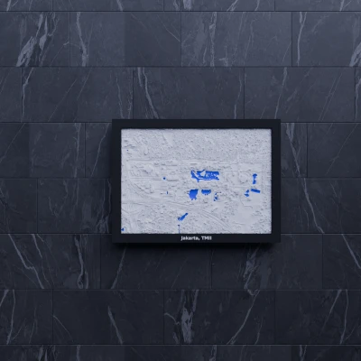 Mô hình thu nhỏ địa hình 3D Jakarta, TMII - Indonesia