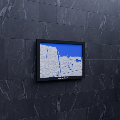 Mô hình thu nhỏ địa hình 3D Jakarta, Ancol - Indonesia