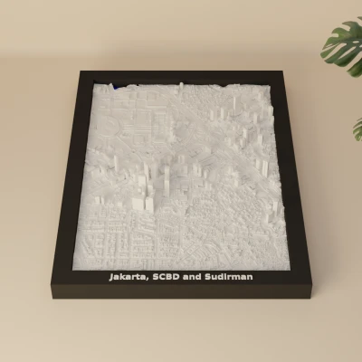 Jakarta, SCBD và Sudirman, Indonesia - Mô hình 3D thu nhỏ