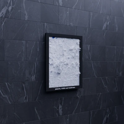 Jakarta, SCBD và Sudirman, Indonesia - Mô hình 3D thu nhỏ