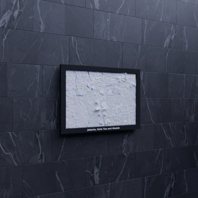 Mô hình thu nhỏ địa hình 3D Jakarta, Kota Tua và Glodok, Indonesia