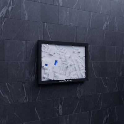 Mô hình 3D Địa hình Farnworth, BL4 7LJ, Vương quốc Anh