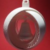Móc treo Giáng sinh hình bán cầu dệt có chuông - Thumbnail 5