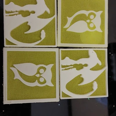 Cú Lớn Trong Khung - Thử Nghiệm In Vải