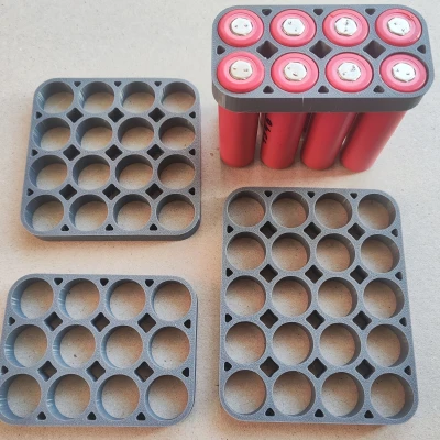 Bộ Giữ Pin 18650 4 Hàng | Kênh Dây (8-24 Cell)