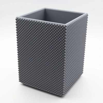 KHAY CẮM BÚT HÌNH CHỮ NHẬT VÂN XOÁY PHẲNG