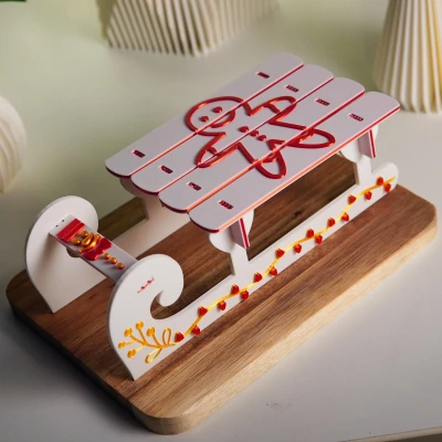 Ghép Hình Xe Trượt Tuyết Giáng Sinh 3D